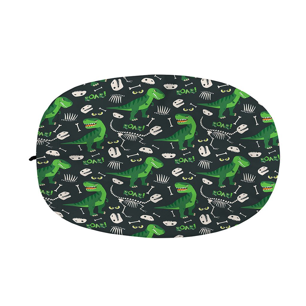 T-Rex And Dino Fossil Pattern Print Car Side Mirror Covers