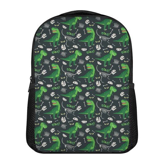 T-Rex And Dino Fossil Pattern Print Casual Backpack