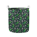 T-Rex And Dino Fossil Pattern Print Collapsible Laundry Basket