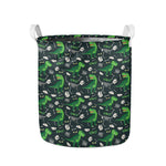 T-Rex And Dino Fossil Pattern Print Collapsible Laundry Basket