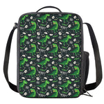 T-Rex And Dino Fossil Pattern Print Crossbody Lunch Bag