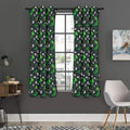 T-Rex And Dino Fossil Pattern Print Grommet Curtain Panels