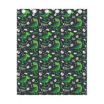 T-Rex And Dino Fossil Pattern Print Curtain