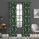 T-Rex And Dino Fossil Pattern Print Curtain