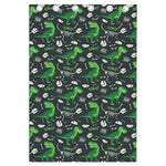 T-Rex And Dino Fossil Pattern Print Curtain