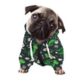 T-Rex And Dino Fossil Pattern Print Dog Zip Up Hoodie