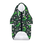 T-Rex And Dino Fossil Pattern Print Dog Zip Up Hoodie