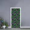 T-Rex And Dino Fossil Pattern Print Door Sticker