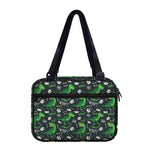 T-Rex And Dino Fossil Pattern Print Double Strap Bible Bag