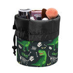 T-Rex And Dino Fossil Pattern Print Drawstring Makeup Bag