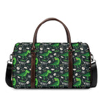 T-Rex And Dino Fossil Pattern Print Duffle Bag