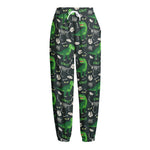 T-Rex And Dino Fossil Pattern Print Fleece Lined Knit Pants