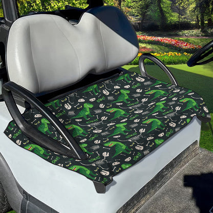 T-Rex And Dino Fossil Pattern Print Golf Cart Seat Cover