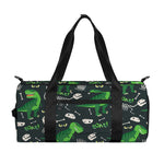 T-Rex And Dino Fossil Pattern Print Gym Bag