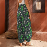 T-Rex And Dino Fossil Pattern Print Harem Pants