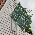 T-Rex And Dino Fossil Pattern Print House Flag