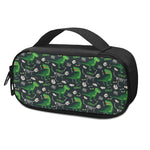 T-Rex And Dino Fossil Pattern Print Insulin Cooler Travel Case