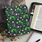 T-Rex And Dino Fossil Pattern Print Leather Bible Cover