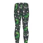 T-Rex And Dino Fossil Pattern Print Men's leggings