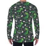 T-Rex And Dino Fossil Pattern Print Men's Long Sleeve T-Shirt