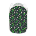 T-Rex And Dino Fossil Pattern Print Mesh Laundry Hamper