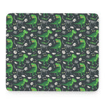 T-Rex And Dino Fossil Pattern Print Mouse Pad