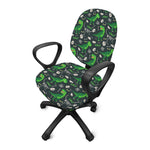 T-Rex And Dino Fossil Pattern Print Office Chair Cover