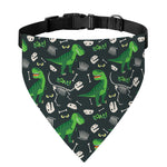 T-Rex And Dino Fossil Pattern Print Over The Collar Dog Bandana