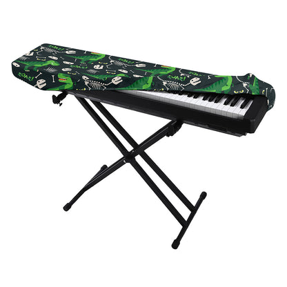 T-Rex And Dino Fossil Pattern Print Piano Keyboard Cover