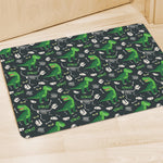 T-Rex And Dino Fossil Pattern Print Polyester Doormat