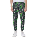 T-Rex And Dino Fossil Pattern Print Scuba Joggers
