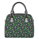 T-Rex And Dino Fossil Pattern Print Shoulder Handbag