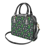 T-Rex And Dino Fossil Pattern Print Shoulder Handbag