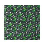 T-Rex And Dino Fossil Pattern Print Silk Bandana