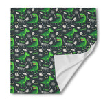 T-Rex And Dino Fossil Pattern Print Silk Bandana