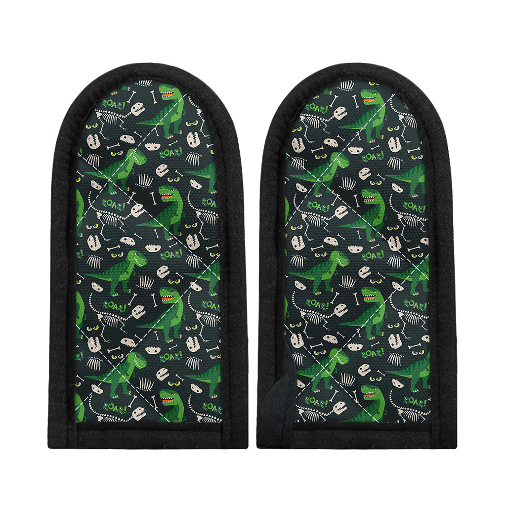 T-Rex And Dino Fossil Pattern Print Skillet Handle Cover