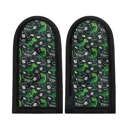 T-Rex And Dino Fossil Pattern Print Skillet Handle Cover