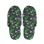 T-Rex And Dino Fossil Pattern Print Slippers
