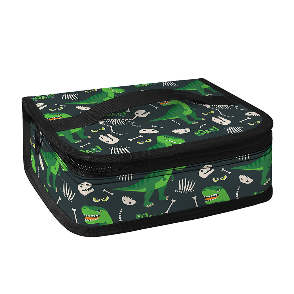 T-Rex And Dino Fossil Pattern Print Small Lunch Bag