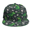 T-Rex And Dino Fossil Pattern Print Snapback Cap