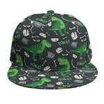 T-Rex And Dino Fossil Pattern Print Snapback Cap