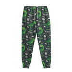T-Rex And Dino Fossil Pattern Print Sweatpants