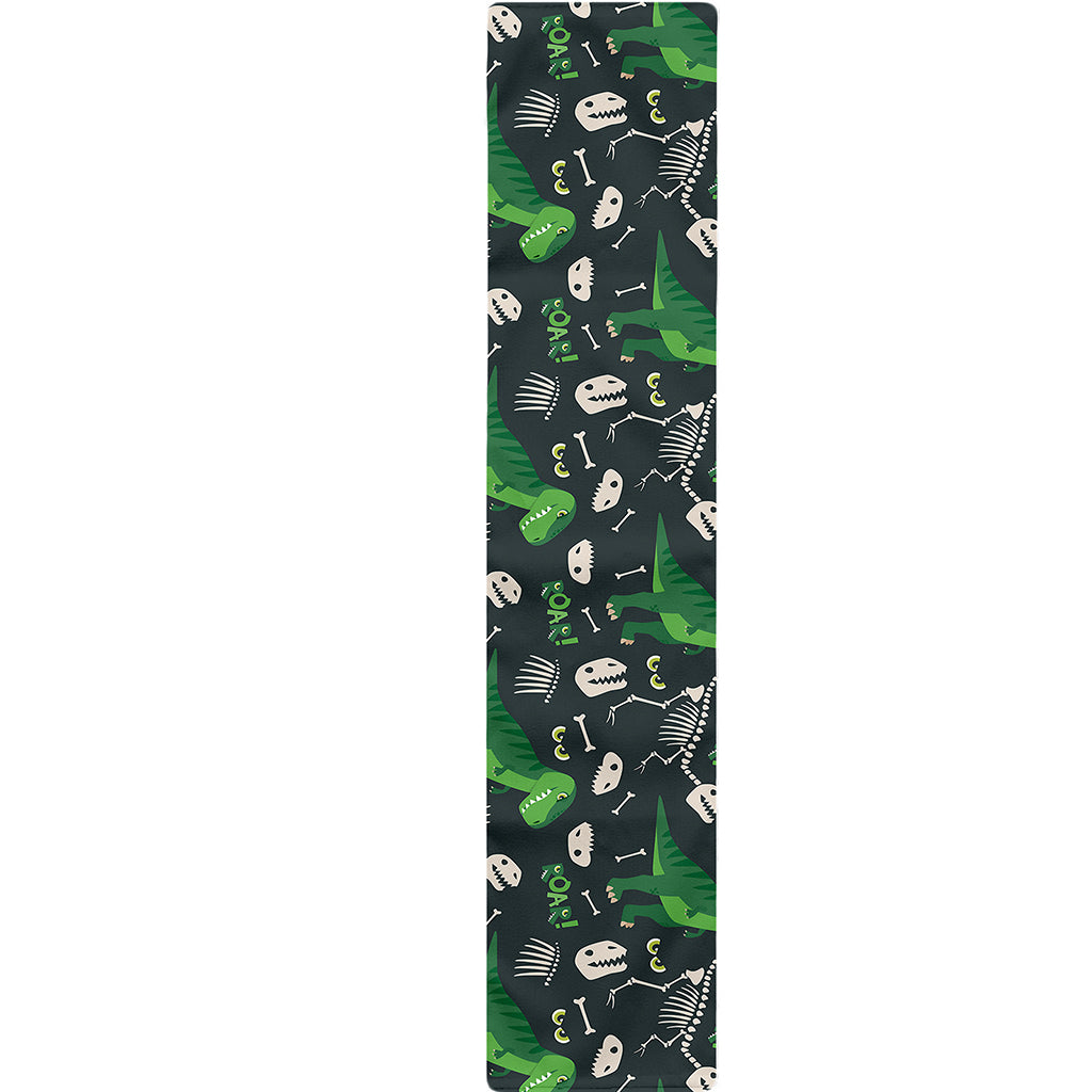 T-Rex And Dino Fossil Pattern Print Table Runner