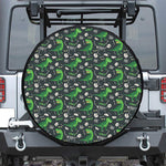 T-Rex And Dino Fossil Pattern Print Tire Cover