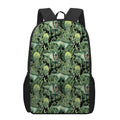 T-Rex Dinosaur And Jurassic Plants Print 17 Inch Backpack
