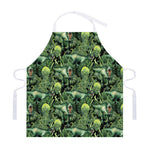 T-Rex Dinosaur And Jurassic Plants Print Adjustable Apron