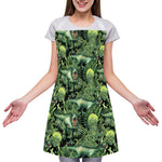 T-Rex Dinosaur And Jurassic Plants Print Adjustable Apron