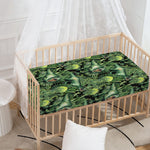 T-Rex Dinosaur And Jurassic Plants Print Baby Crib Sheet