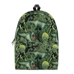 T-Rex Dinosaur And Jurassic Plants Print Backpack
