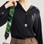 T-Rex Dinosaur And Jurassic Plants Print Bag Strap